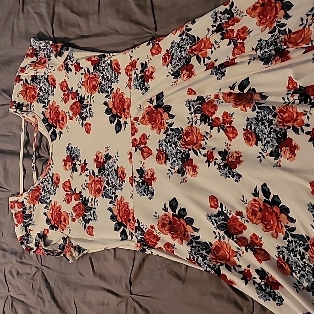 White floral dress